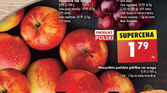 Biedronka Wszystkie polskie jabłka na wagę 1kg oferta