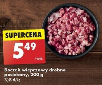 Biedronka Boczek wieprzowy drobno posiekany, 200 g oferta