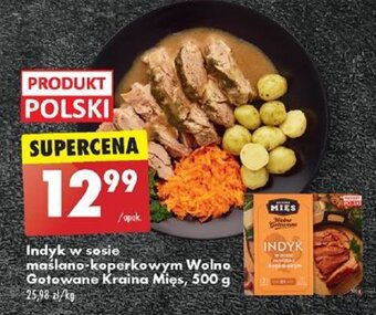 Biedronka Indyk w sosie maślano-koperkowym Wolno Gotowane Kraina Mięs 500 g oferta