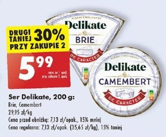 Biedronka Ser Delikate 200 g oferta