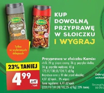 Biedronka Przyprawa w słoiczku Kamis 29-40g oferta