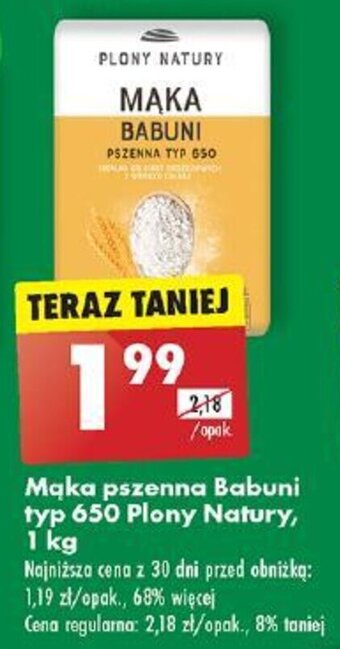 Biedronka Mąka pszenna Babuni typ 650 Plony Natury 1 kg oferta