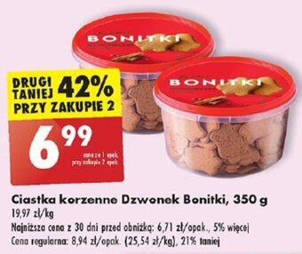 Biedronka Ciastka korzenne Dzwonek Bonitki 350 g oferta