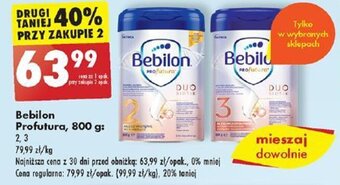 Biedronka Bebilon Profutura 800 g oferta