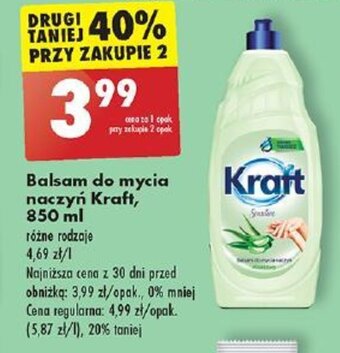 Biedronka Balsam do mycia naczyń Kraft 850 ml oferta