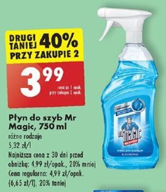 Biedronka Płyn do szyb Mr Magic 750 ml oferta