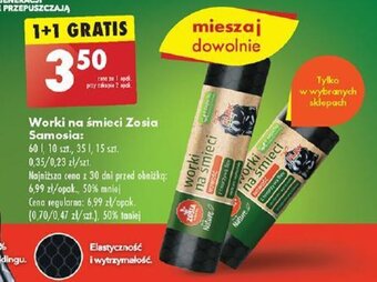 Biedronka Worki na śmieci Zosia Samosia 10-15szt. oferta