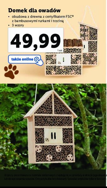Lidl Domek dla owadów 26 x 13.5 x 8.5 cm oferta