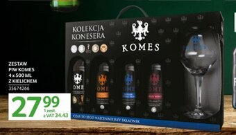 Selgros ZESTAW PIW KOMES 4x500ml Z KIELICHEM oferta