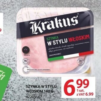 Selgros Krakus SZYNKA W STYLU WŁOSKIM 140 G oferta