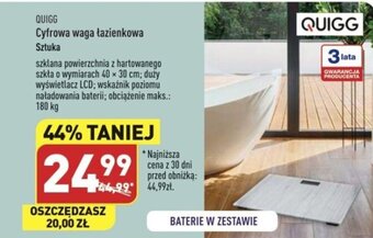 ALDI Cyfrowa waga łazienkowa oferta