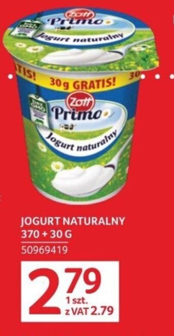 Selgros JOGURT NATURALNY 370 +30 G oferta