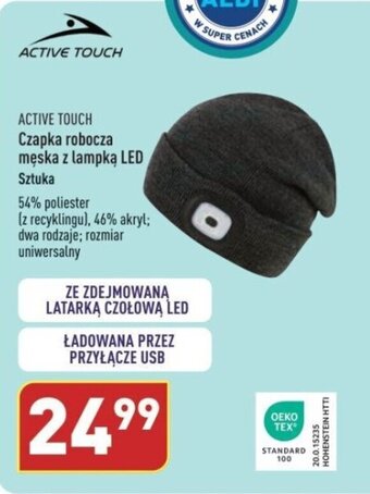 ALDI Czapka robocza męska z lampką LED oferta