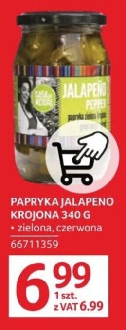 Selgros PAPRYKA JALAPENO KROJONA 340 G oferta