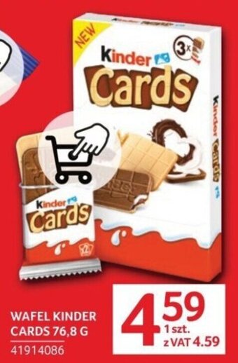 Selgros WAFEL KINDER CARDS 76,8 G oferta