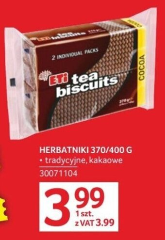 Selgros HERBATNIKI 370/400g oferta