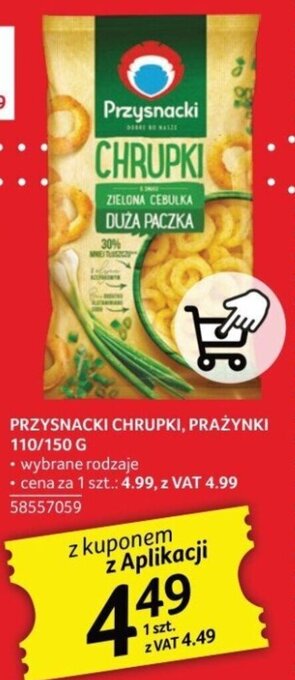 Selgros PRZYSNACKI CHRUPKI, PRAŻYNKI 110/150 G oferta