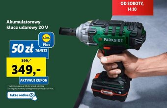 Lidl Akumulatorowy klucz udarowy 20 V oferta