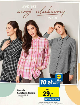 Lidl Koszula flanelowa damska oferta