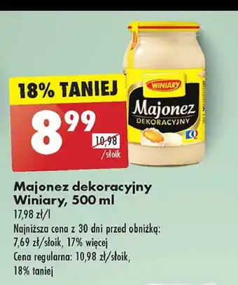 Biedronka Majonez dekoracyjny oferta
