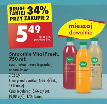 Biedronka Smoothie z owocami leśnymi oferta