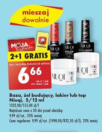 Biedronka Lakier hybrydowy red 5 oferta