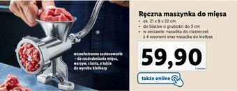 Lidl Ręczna maszynka do mięsa oferta