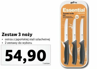 Lidl Zestaw 3 noży oferta