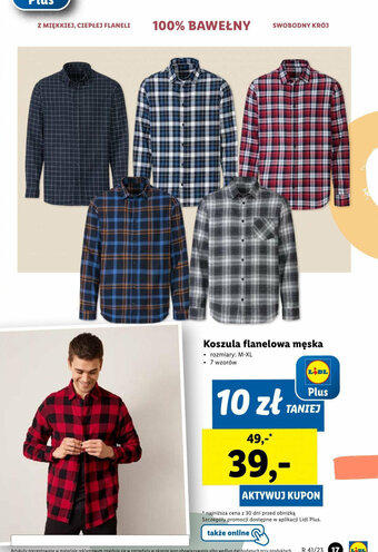Lidl Koszula flanelowa męska oferta