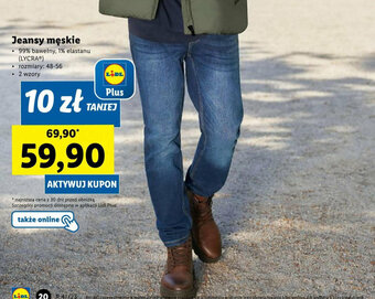 Lidl Jeansy męskie oferta