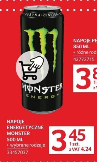 Selgros NAPOJE ENERGETYCZNE MONSTER 500ml oferta