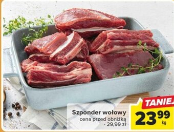Carrefour Szponder wołowy 1 kg oferta