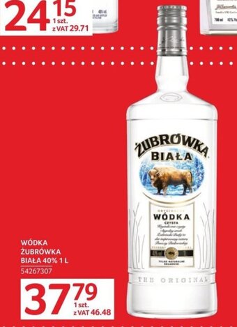 Selgros WÓDKA ŻUBRÓWKA BIAŁA 40% 1 L oferta