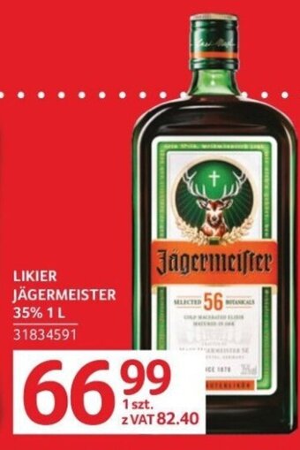 Selgros LIKIER JÄGERMEISTER 35% 1 L oferta