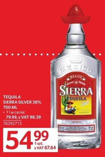 Selgros TEQUILA SIERRA SILVER 38% 700ML oferta