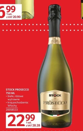 Selgros STOCK PROSECCO 750ML oferta