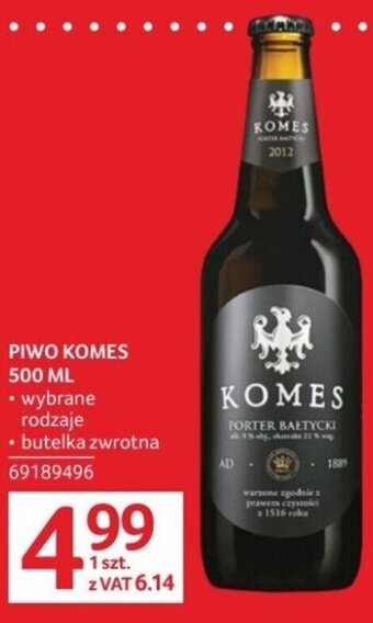 Selgros PIWO KOMES 500 ML oferta