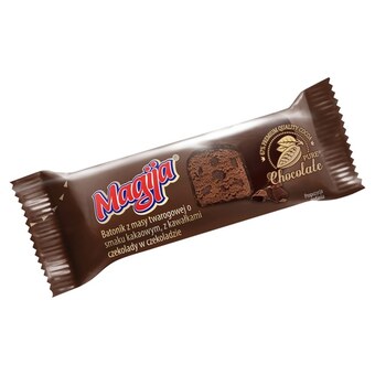 Carrefour Express Magija batonik z masy twarogowej o smaku kakaowym z kawałkami czekolady w czekoladzie 40 g oferta