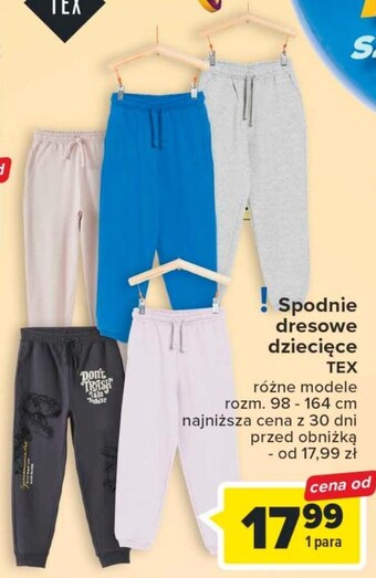 Carrefour Spodnie dziecięce tex oferta
