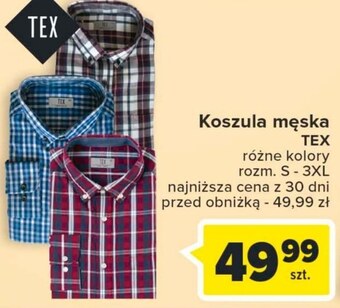 Carrefour Market Koszula męska tex oferta