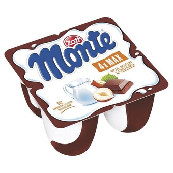 Słoneczko Zott monte deser mleczny z czekoladą i orzechami 400 g (4 x 100 g) oferta
