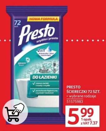 Selgros PRESTO ŚCIERECZKI 72 SZT. oferta