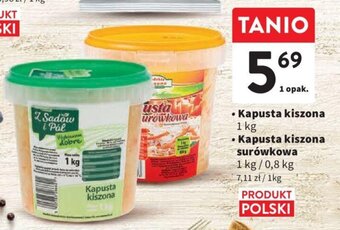 Intermarche Kapusta kiszona 1 kg / Kapusta kiszona surówkowa 1 kg/0,8 kg oferta