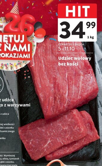 Intermarche Udziec wołowy bez kości 1 kg oferta