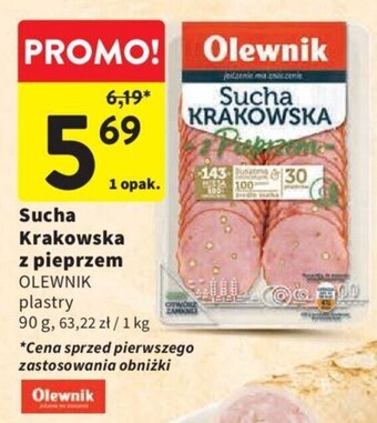 Intermarche Sucha Krakowska z pieprzem OLEWNIK 90 g oferta