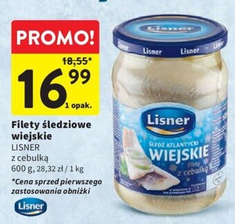 Intermarche Filety śledziowe wiejskie LISNER 600 g oferta