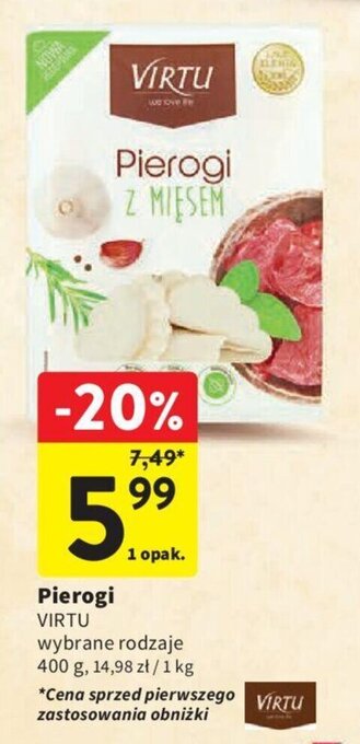 Intermarche Pierogi VIRTU 400 g oferta