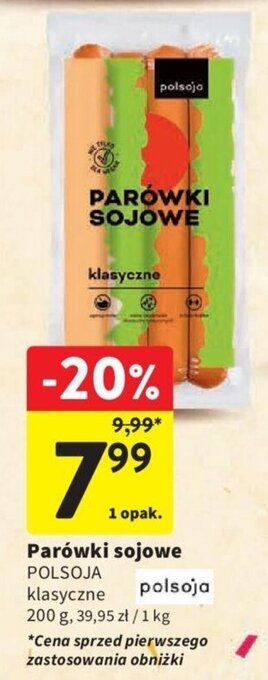 Parówki sojowe POLSOJA 200 g