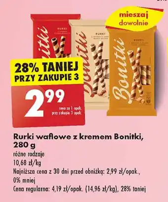 Biedronka Rurki z kremem peanut butter oferta