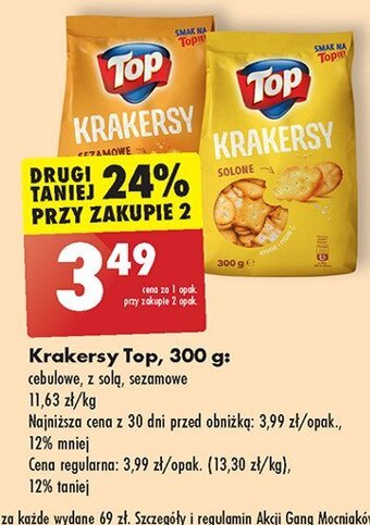 Biedronka Krakersy sezamowe oferta